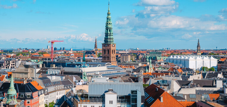 St. Nicholas Church spire above Copenhagen