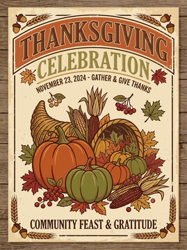 Rustic Fall Harvest Celebration Background Featuring Autumnal Pumpkins Sunflowers and String Lights for Seasonal Social Gatherings