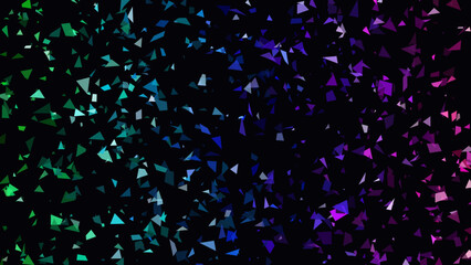 Confetti fragments drift across the frame in a gradient of cool blue to warm purple tones, offering a clean aesthetic that serves as a versatile backdrop for modern digital content and presentations. © creative mind