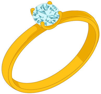 gold ring with diamonds