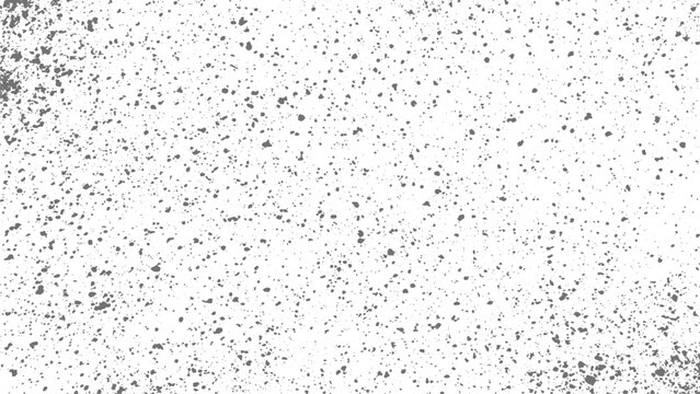 Subtle Grunge Grain Texture, Black Distressed Overlay on White Cement Wall, Rough Dirty Background, Vintage Frame Design, Vector Illustration.
