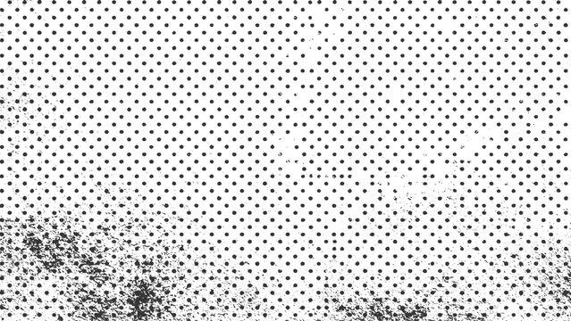 Subtle Grunge Dot Texture with Fine Grain Noise, Distressed Dirty Overlay, Black and White Vintage Background, Abstract Vector Design.