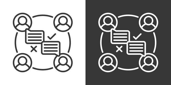 User Preference Icon Set Vector Collection Isolated In Black And White