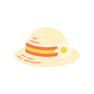 Vibrant Summer Fashion Sun Hat Accessory.