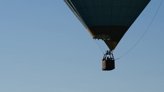 Hot air balloon flying in sky
