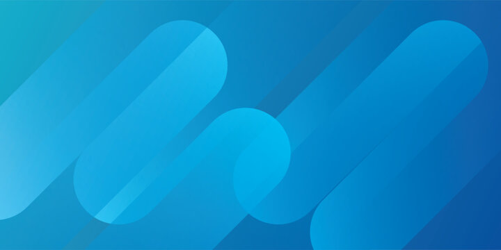 Abstract Blue Gradient Background with Floating Rounded Rectangle Shapes