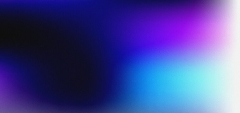 Abstract grain texture background with soft gradients of deep blue purple and teal light
