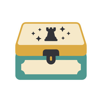 Colorful Treasure Box with Lock.