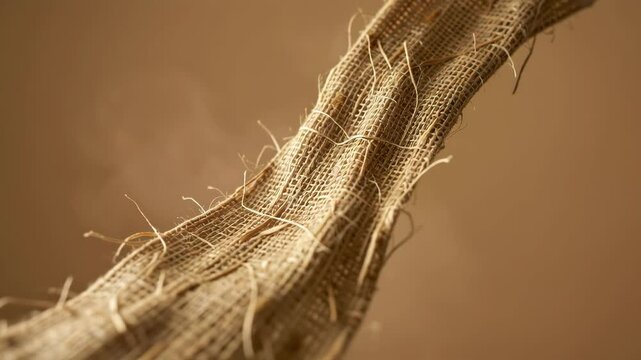 Abstract Woven Fiber Texture Closeup.