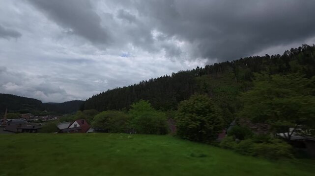 RB60 train window wiew Sitzendorf-Unterwei&szlig;bach