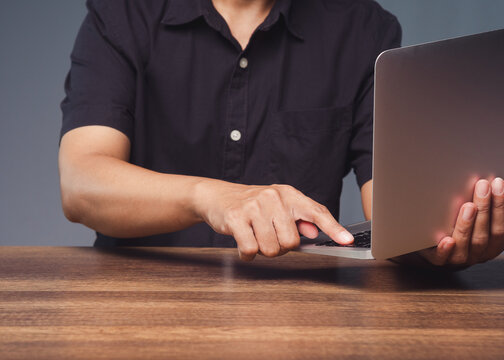 Person using laptop for digital workflow