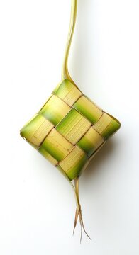 Ketupat woven from palm leaves