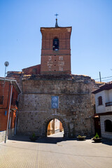 Fototapeta premium San Miguel Gate in Escalona, Toledo, Castile-La Mancha, Spain