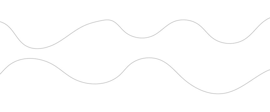 Thin line wavy abstract vector background. Curve wave seamless pattern.