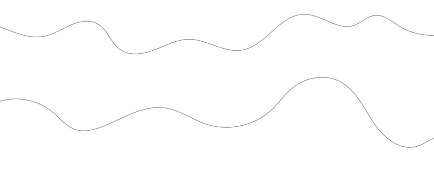 Thin line wavy abstract vector background. Curve wave seamless pattern.
