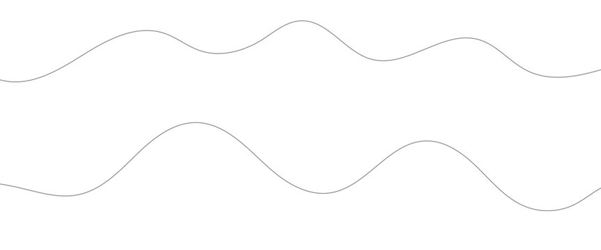 Thin line wavy abstract vector background. Curve wave seamless pattern.