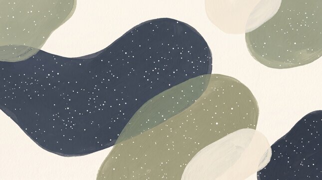 Abstract organic shapes background with textured effect in muted colors.