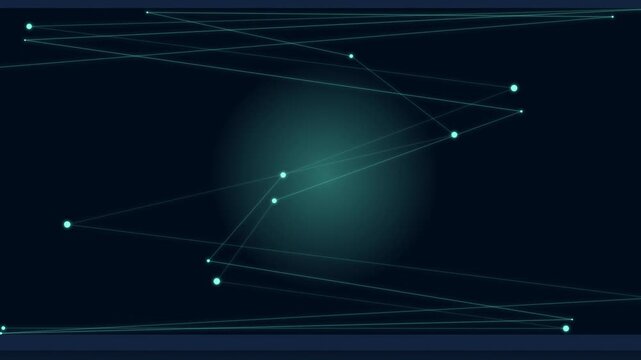 2D motion graphics explainer animation covering data networks, keyboard typing, bar charts, plant growth, solar panels on a house, and an atomic model representing science