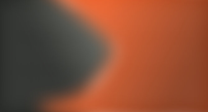 A smooth abstract background featuring a gradient blend of vibrant orange and dark grey colors. The soft, blurred edges create a flowing mesh-like effect, perfect for modern design and digital art.