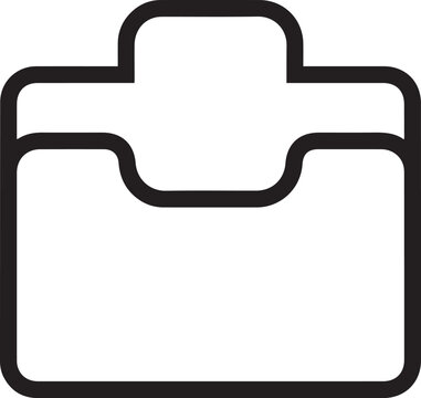 Outline Archive Folder Vector Icon