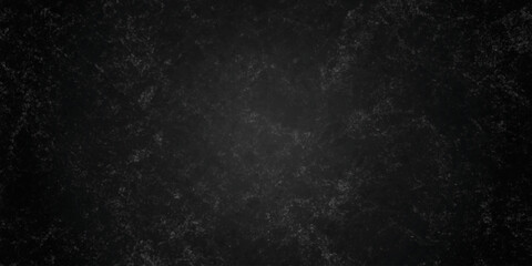 Dark texture chalk board and grunge black board background. Dark charcoal grunge wall texture background. Dark black rough grunge surface with smoke edge. © MDFAIMIDULISLAM