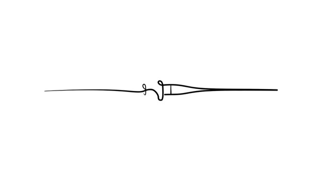 Minimalist line art signature white background.