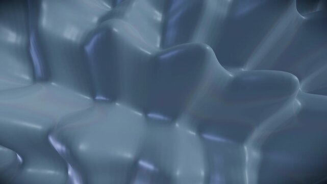Calm luxury titanium waves form a seamless loop abstract background.