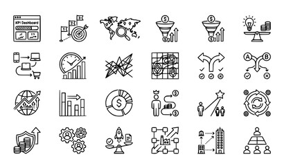 Fototapeta premium Minimal pet icons set veterinary care dog cat paw vaccine outline vector eps10
