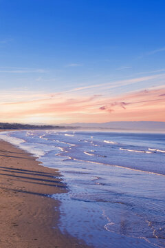 sunset over the sea