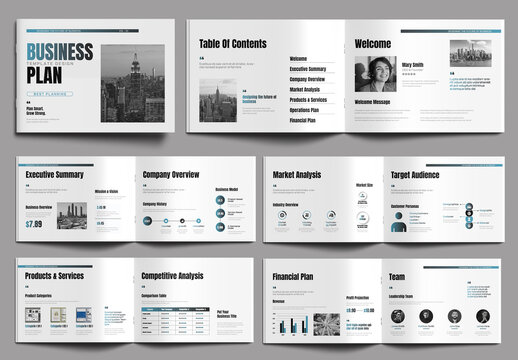 Modern Business Plan Brochure Design