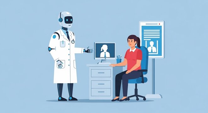 Robot doctor patient consultation