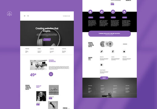 Creative And Minimal Web Structure Template