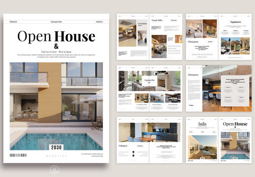 Open House & Interior Magazine Template