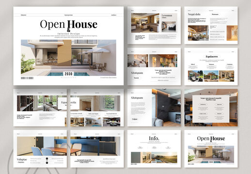Open House & Interior Design Lanndscape Template