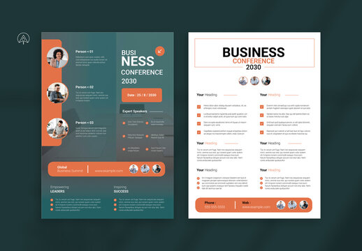 Agenda Business Confarence Flyer Template