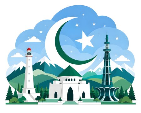 Celebrating Pakistan independence day 14 august