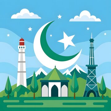Celebrating Pakistan independence day 14 august