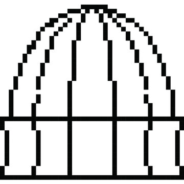 beanie hat pixel art icon