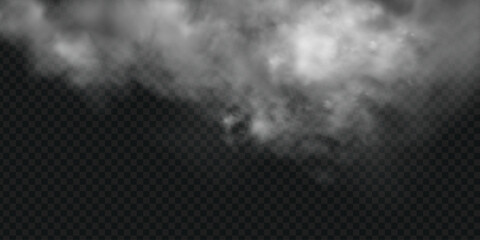 Obraz premium Dark smoky cloud texture with moody fog and hazy noir atmosphere.