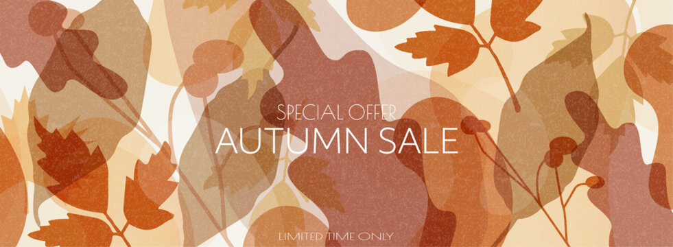 Autumn Sale banner. Modern design.