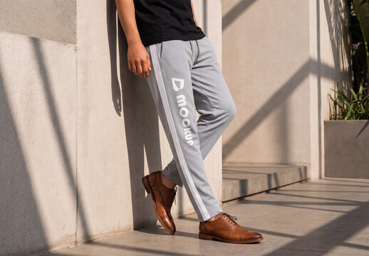 Men's Jogger Sweatpants Mockup