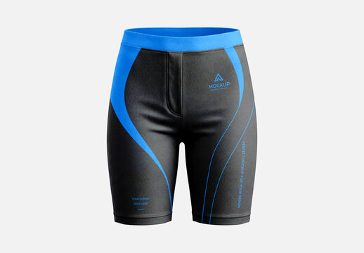 Women's Compression Shorts Mockup