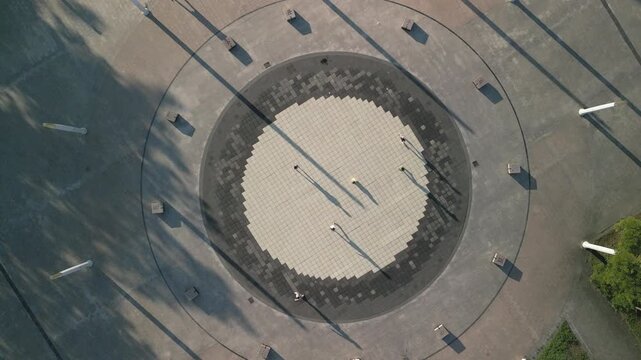 4K Drone of Children Playing at Seoul World Cup Park