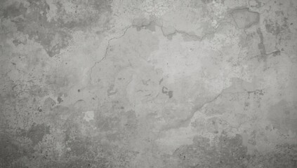 Obraz premium Textured Gray Concrete Wall Surface with Variations and Cracks