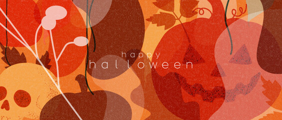 happy halloween banner. © Stafeeva