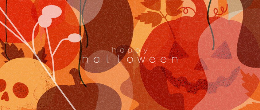 happy halloween banner.