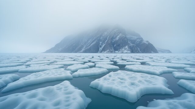 Baikal. Maloye More. Beautiful, smooth ice with crack lines near the rocky southern tip of Ogoy (Ugungoy) Island.