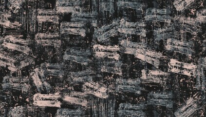 Fototapeta premium Textured abstract pattern with dark and light brush strokes