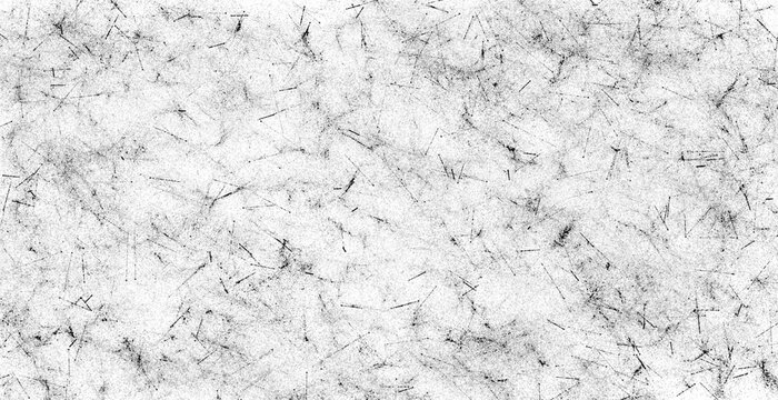 Black and white abstract scratched noise texture background with fine lines and grainy monochrome pattern overlay