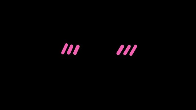 Simple pink line animation, blushing cheeks, cute cheeks, suitable as an add-on element for anime-style cartoon characters, looping motion graphics, 4K video.